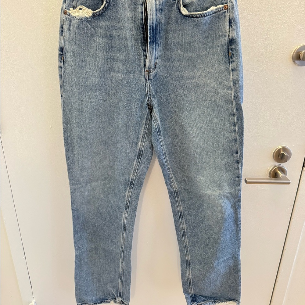 Agolde Women's Boot Cut Jeans in Light Blue